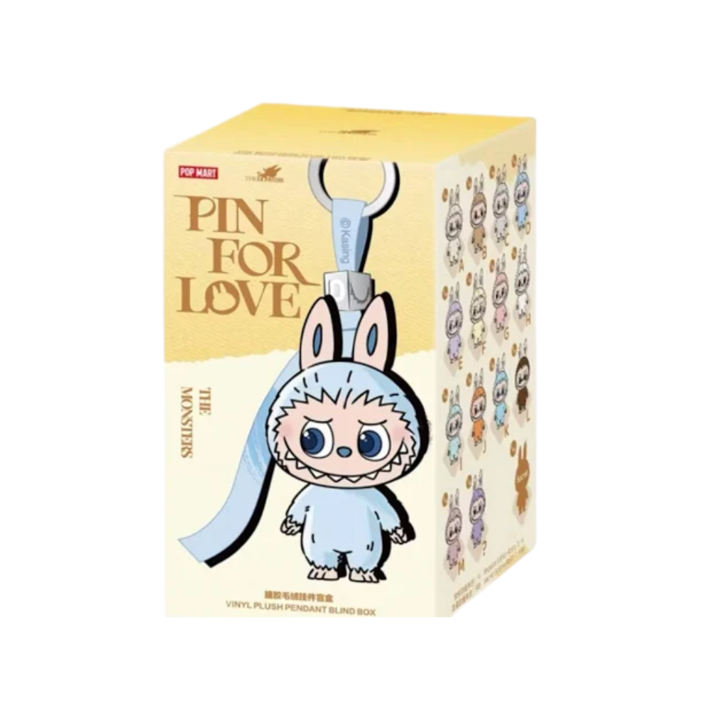 THE MONSTERS PIN FOR LOVE SERIES-Vinyl Plush Pendant Blind Box (A-M)